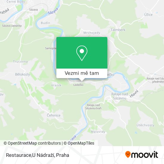 Restaurace,U Nádraží mapa