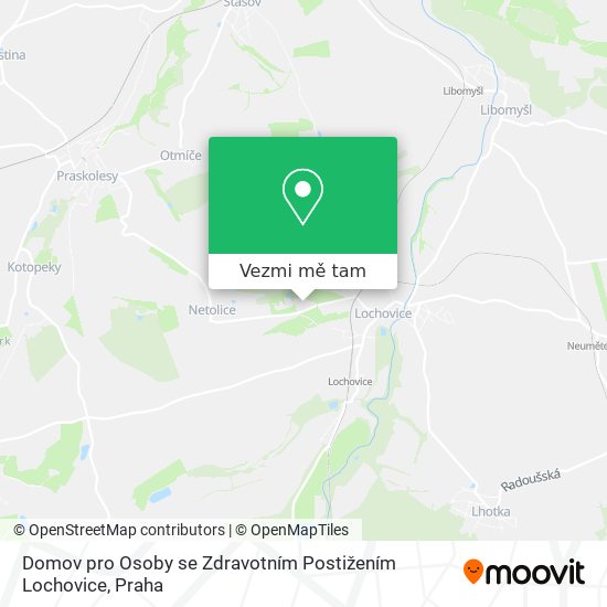 Domov pro Osoby se Zdravotním Postižením Lochovice mapa