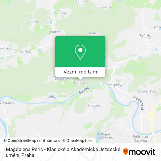 Magdalena Perić - Klasické a Akademické Jezdecké umění mapa