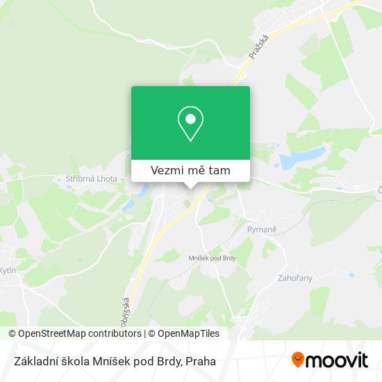 Základní škola Mníšek pod Brdy mapa