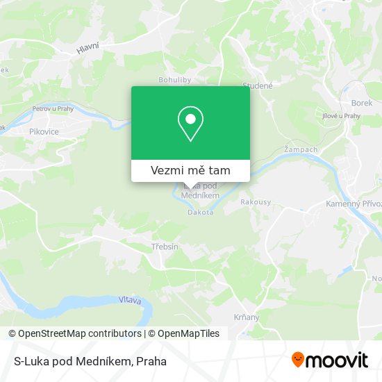 S-Luka pod Medníkem mapa