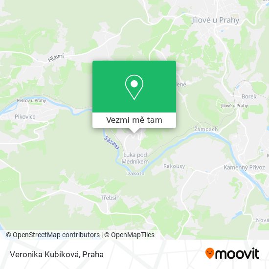 Veronika Kubíková mapa