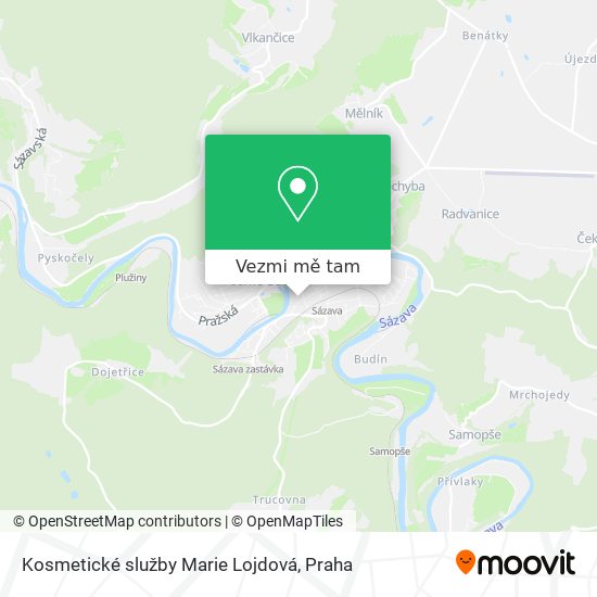 Kosmetické služby Marie Lojdová mapa