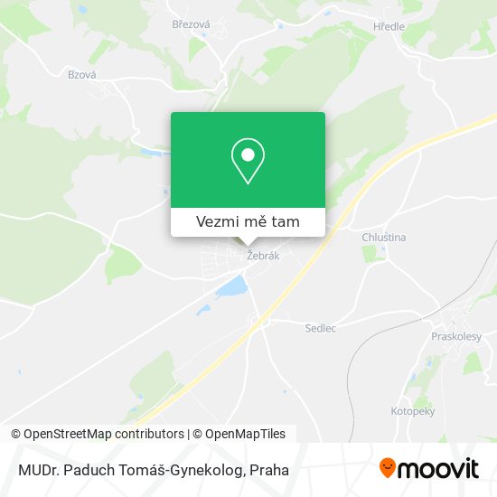 MUDr. Paduch Tomáš-Gynekolog mapa