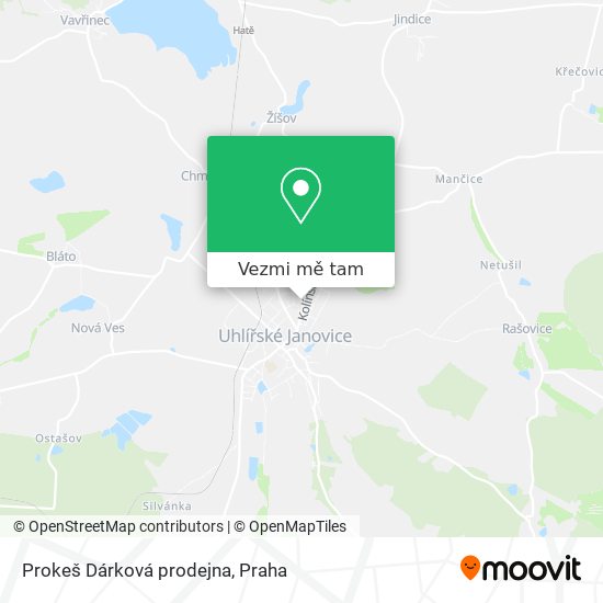 Prokeš Dárková prodejna mapa