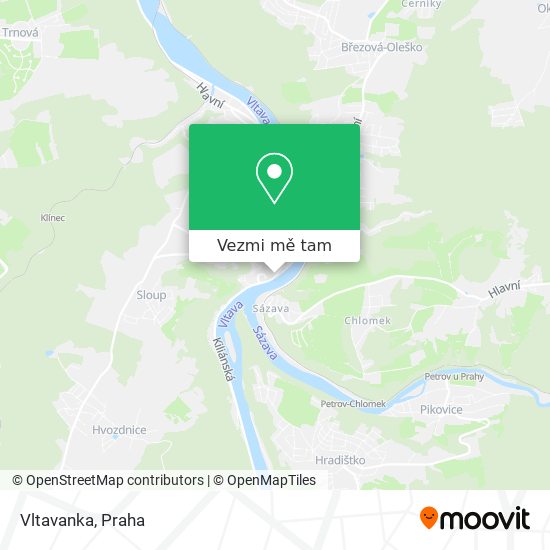 Vltavanka mapa