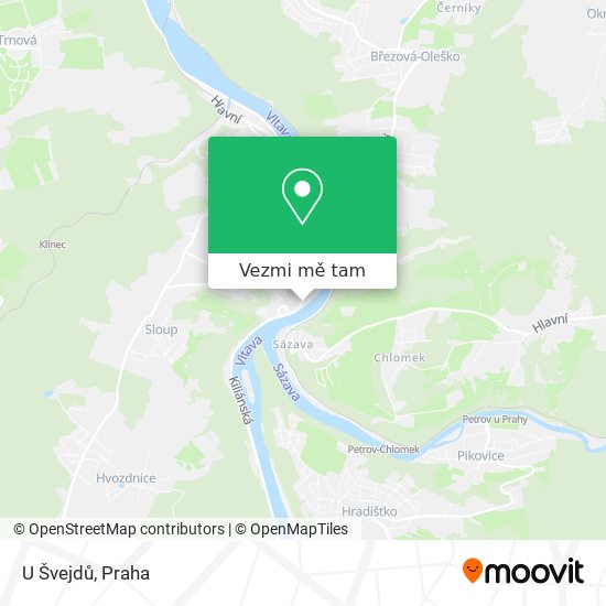 U Švejdů mapa