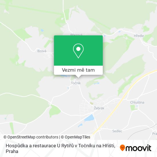 Hospůdka a restaurace U Rytířů v Točníku na Hřišti mapa