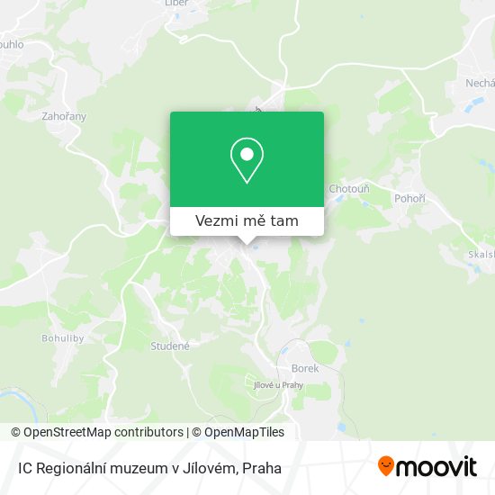 IC Regionální muzeum v Jílovém mapa