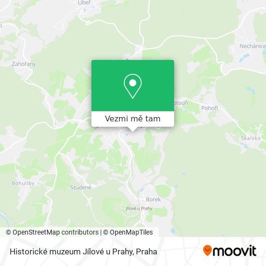 Historické muzeum Jílové u Prahy mapa