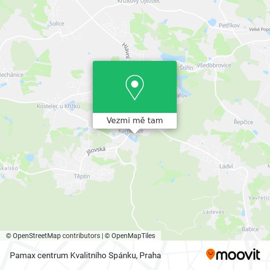 Pamax centrum Kvalitního Spánku mapa