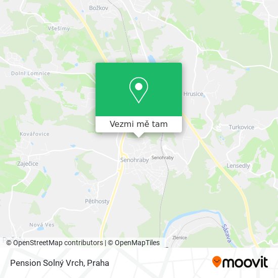 Pension Solný Vrch mapa