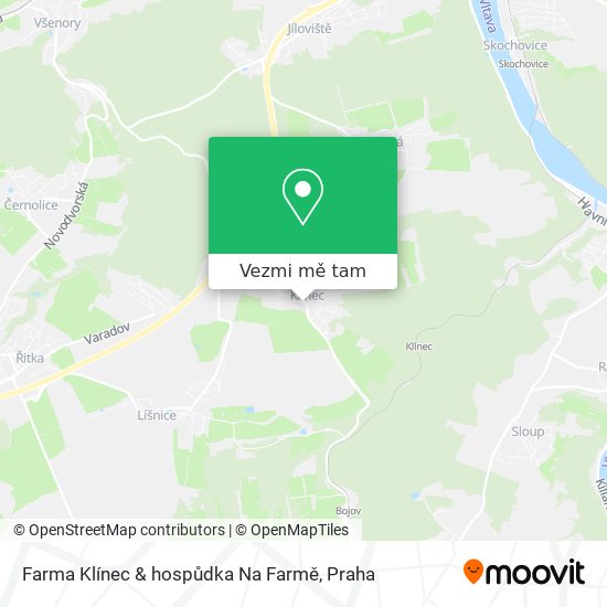 Farma Klínec & hospůdka Na Farmě mapa
