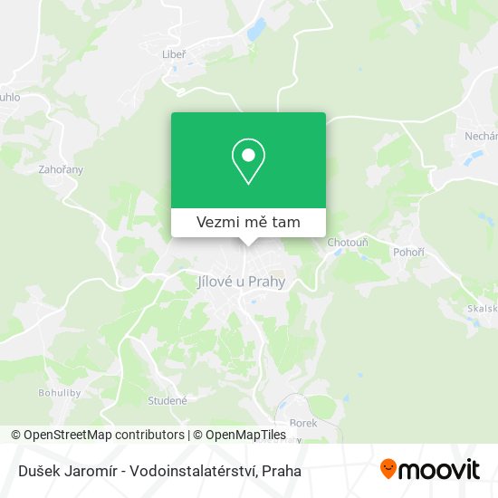 Dušek Jaromír - Vodoinstalatérství mapa