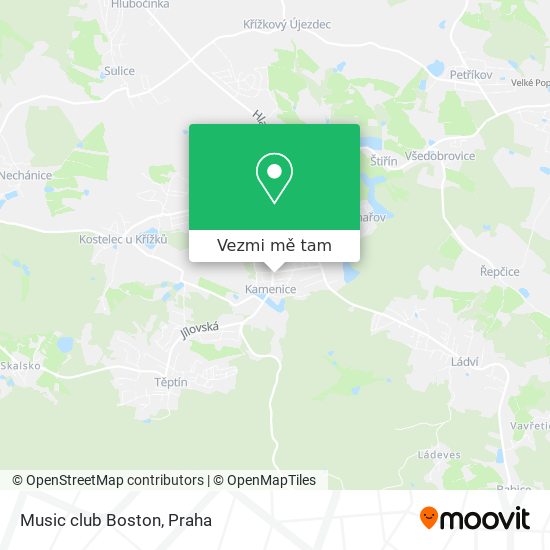 Music club Boston mapa