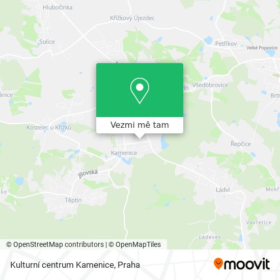 Kulturní centrum Kamenice mapa