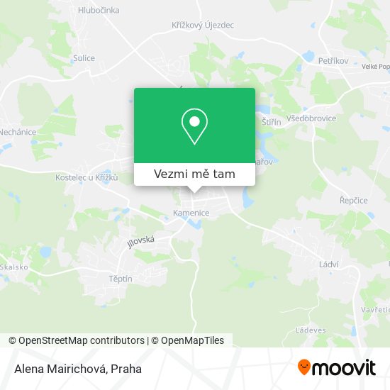 Alena Mairichová mapa