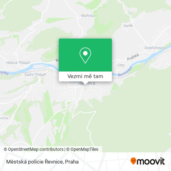 Městská policie Řevnice mapa