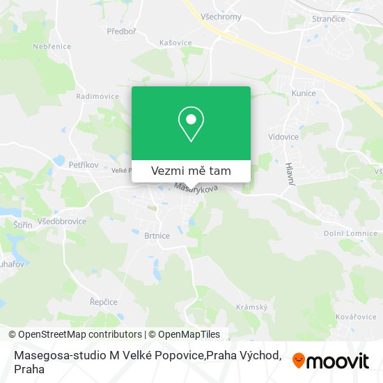 Masegosa-studio M Velké Popovice,Praha Východ mapa