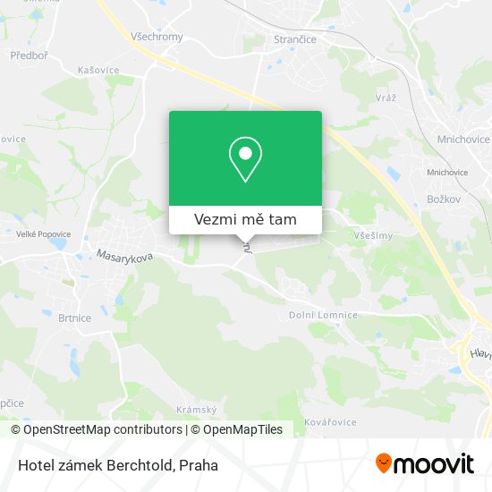 Hotel zámek Berchtold mapa