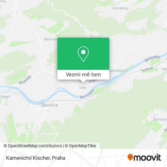 Kamenictví Kischer mapa