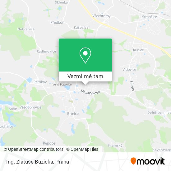 Ing. Zlatuše Buzická mapa