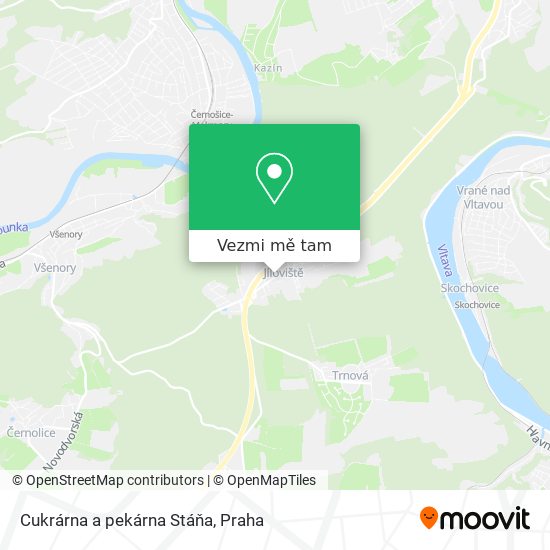 Cukrárna a pekárna Stáňa mapa