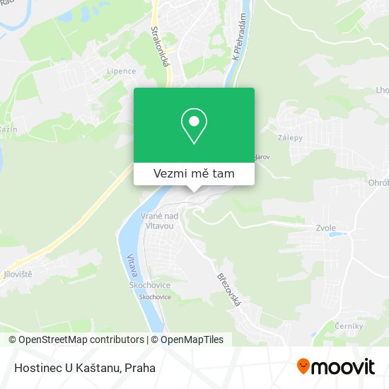 Hostinec U Kaštanu mapa