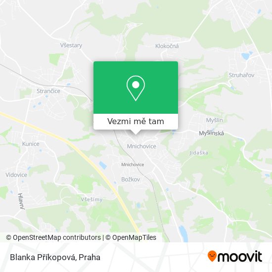 Blanka Příkopová mapa