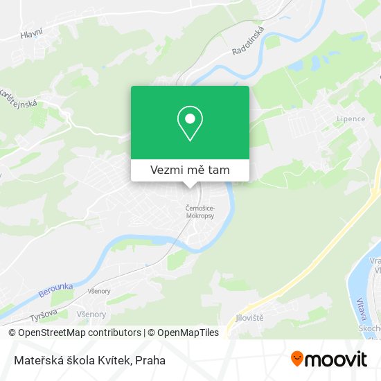 Mateřská škola Kvítek mapa