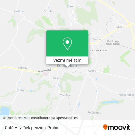 Café Havlíček penzion mapa