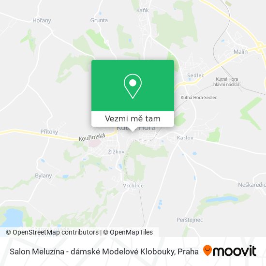 Salon Meluzína - dámské Modelové Klobouky mapa