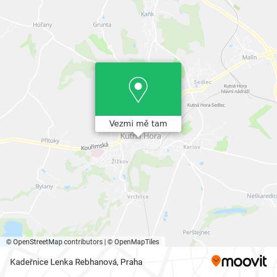Kadeřnice Lenka Rebhanová mapa