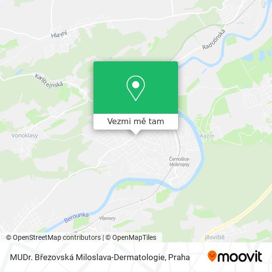 MUDr. Březovská Miloslava-Dermatologie mapa