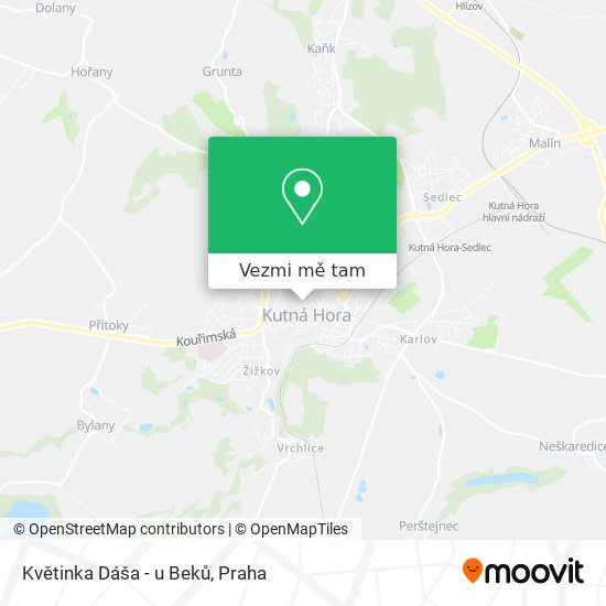 Květinka Dáša - u Beků mapa