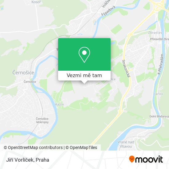 Jiří Vorlíček mapa