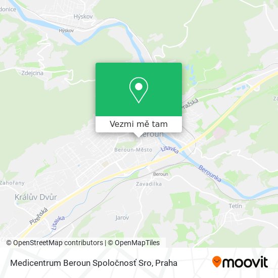 Medicentrum Beroun Spoločnosť Sro mapa