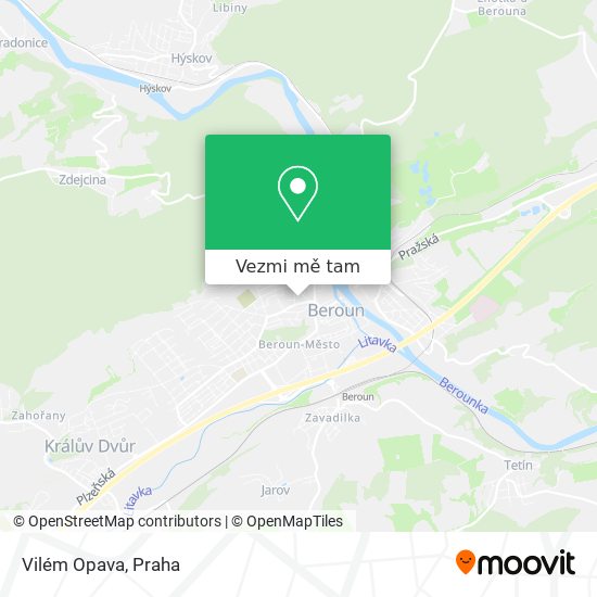 Vilém Opava mapa