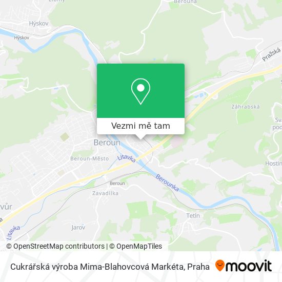 Cukrářská výroba Mima-Blahovcová Markéta mapa