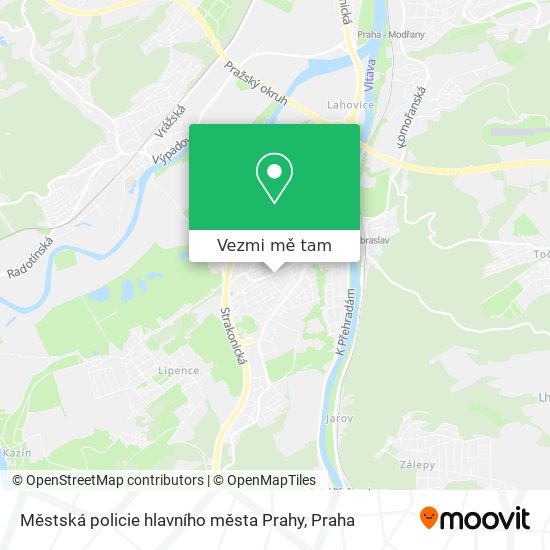 Městská policie hlavního města Prahy mapa