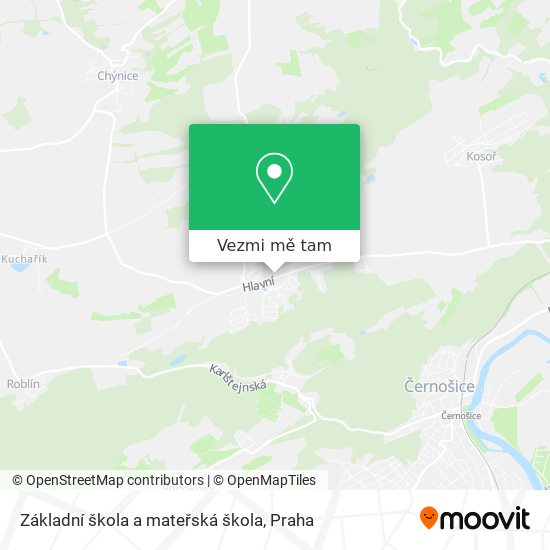 Základní škola a mateřská škola mapa