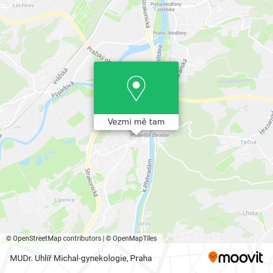 MUDr. Uhlíř Michal-gynekologie mapa