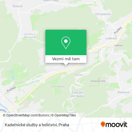 Kadeřnické služby a holičství mapa