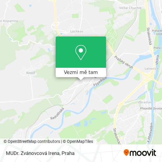 MUDr. Zvánovcová Irena mapa