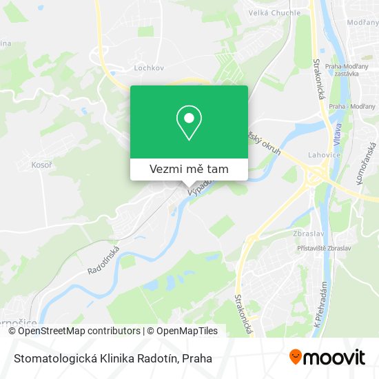 Stomatologická Klinika Radotín mapa