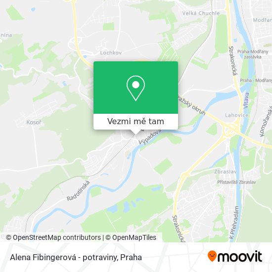 Alena Fibingerová - potraviny mapa