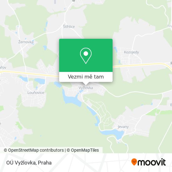 OÚ Vyžlovka mapa