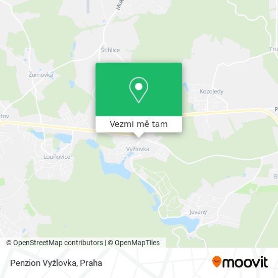 Penzion Vyžlovka mapa