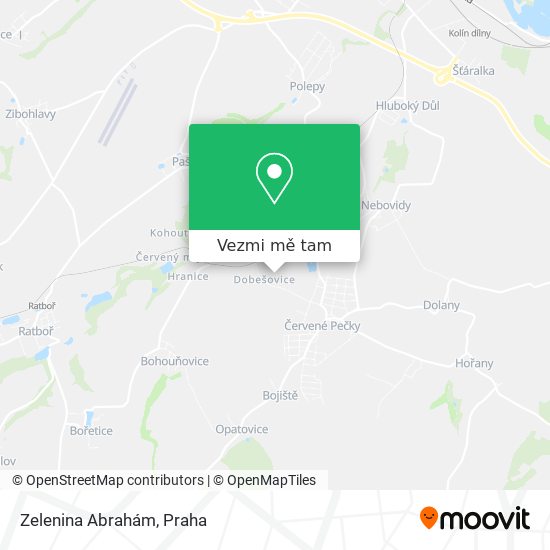 Zelenina Abrahám mapa