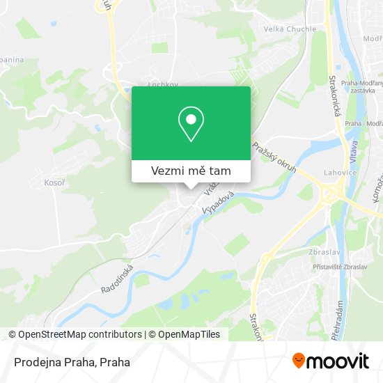 Prodejna Praha mapa